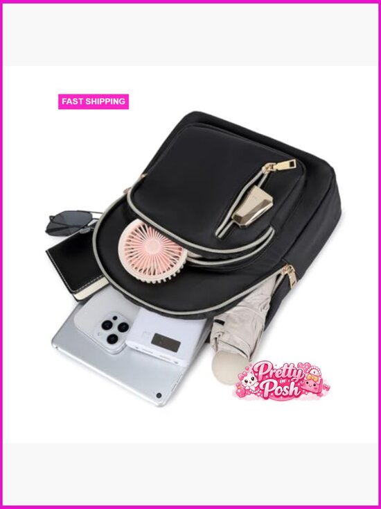 Water Resistant Nylon Mini Backpack Purse Travel Daypack main image 5
